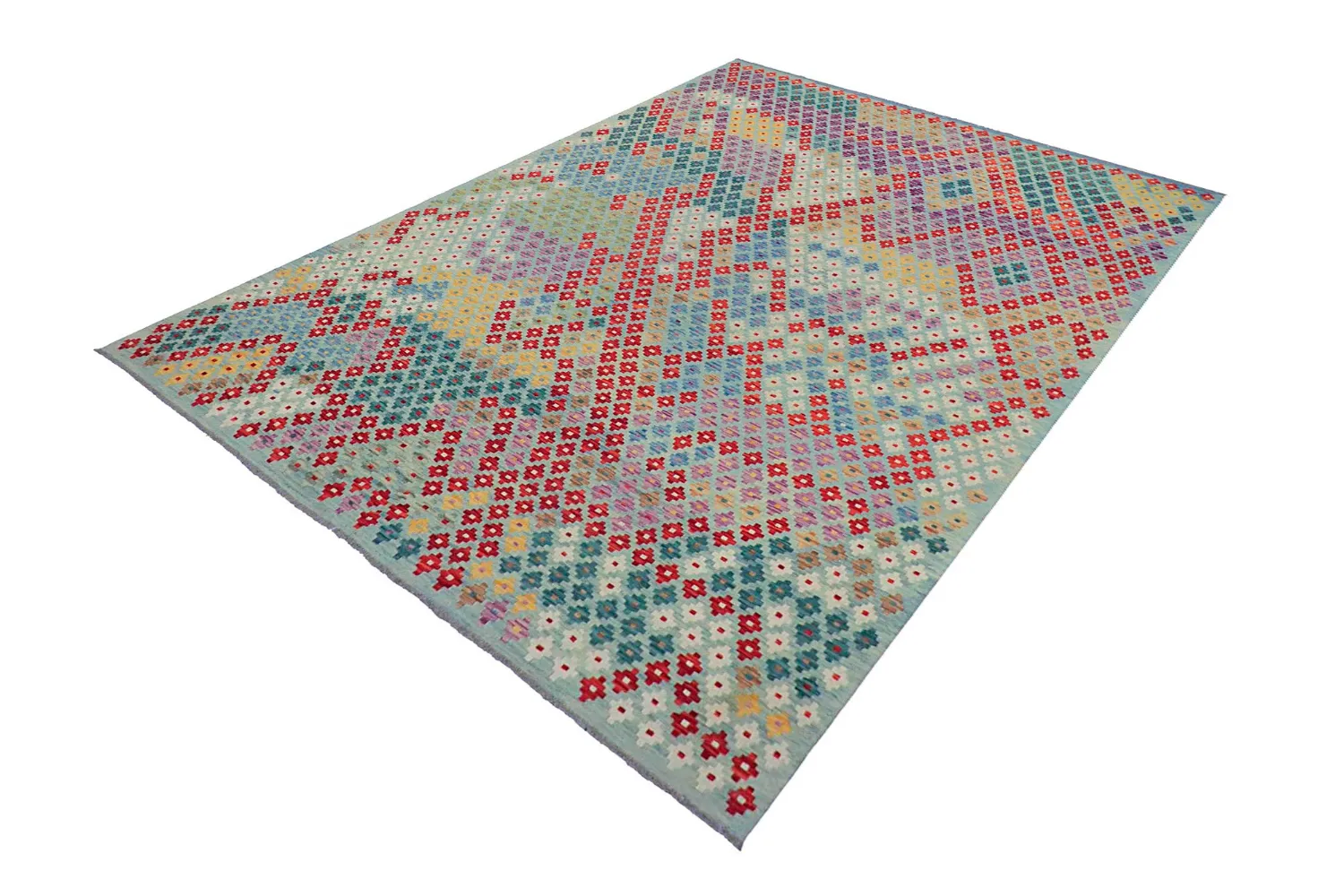 Orientalisk Matta - Vegi Kelim Hand Woven - 211 x 288 cm