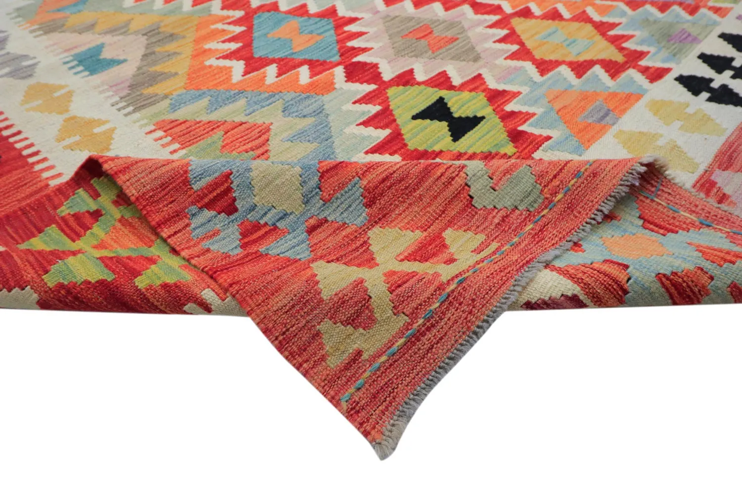 Orientalisk Matta - Vegi Kelim Hand Woven - 323 x 415 cm