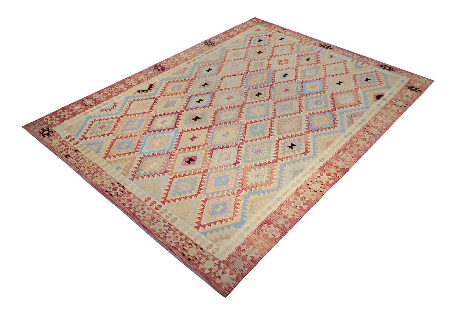 Orientalisk Matta - Vegi Kelim Hand Woven - 313 x 427 cm