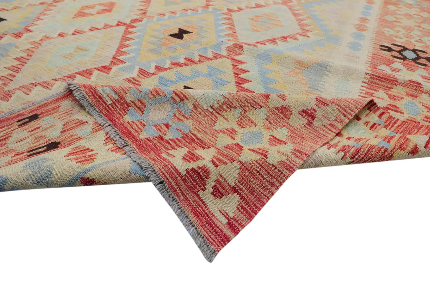 Orientalisk Matta - Vegi Kelim Hand Woven - 313 x 427 cm