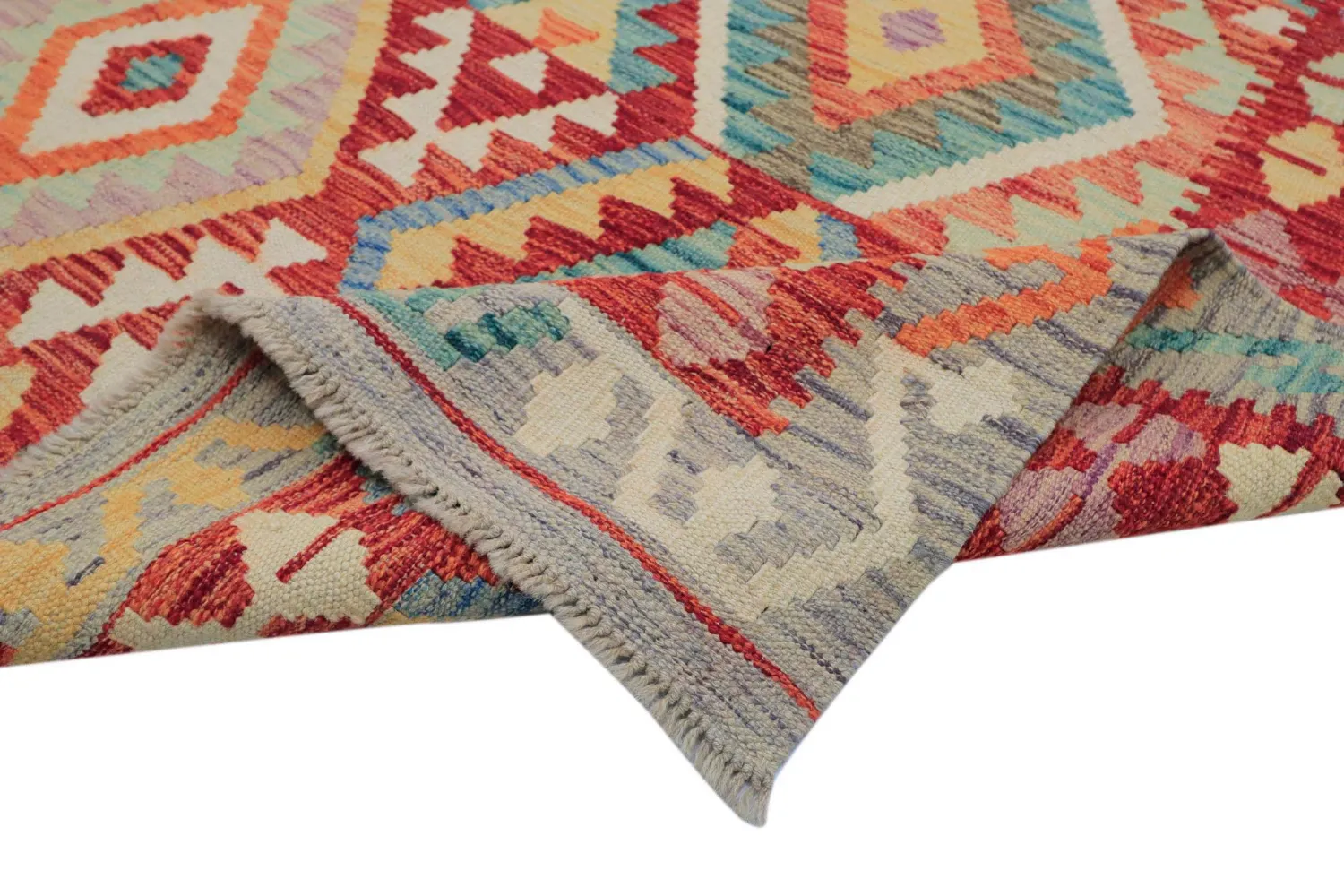 Orientalisk Matta - Vegi Kelim Hand Woven - 200 x 286 cm