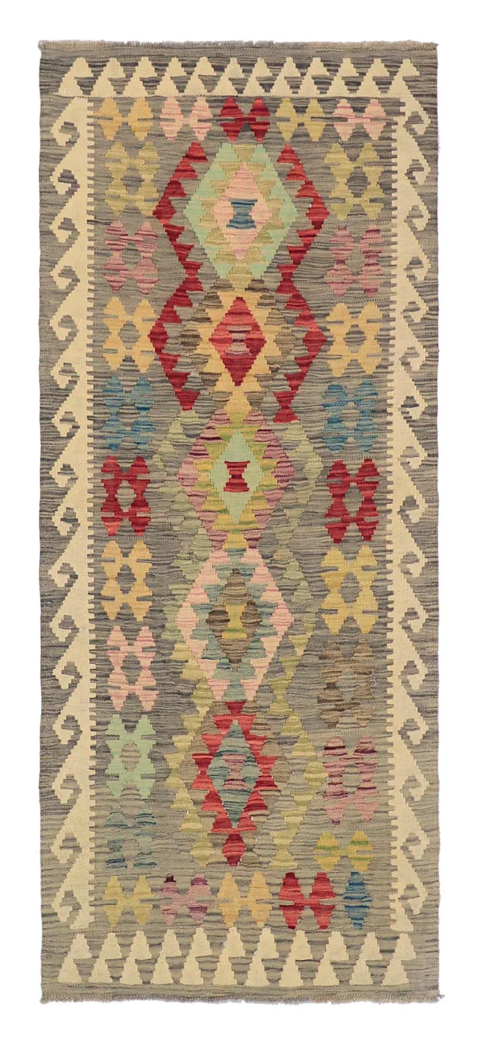Orientalisk Matta - Vegi Kelim Hand Woven - 81 x 199 cm
