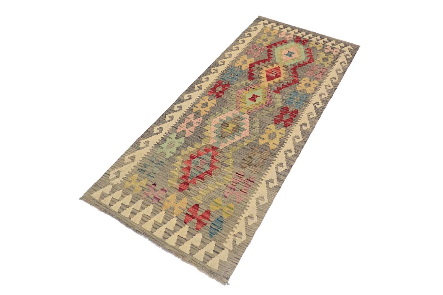 Orientalisk Matta - Vegi Kelim Hand Woven - 81 x 199 cm