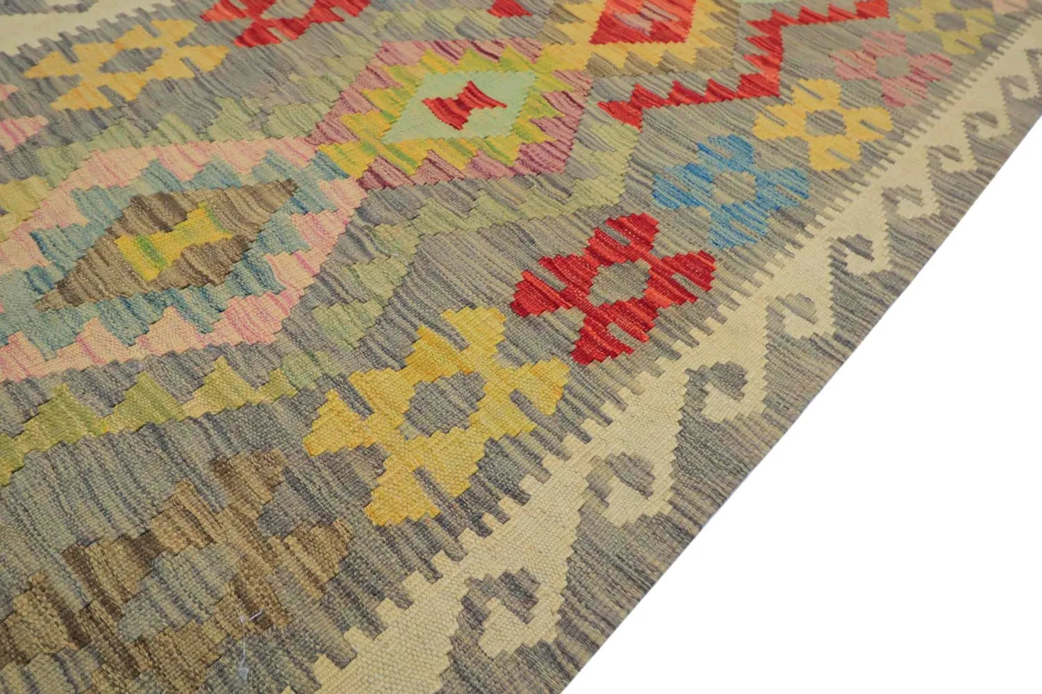 Orientalisk Matta - Vegi Kelim Hand Woven - 81 x 199 cm