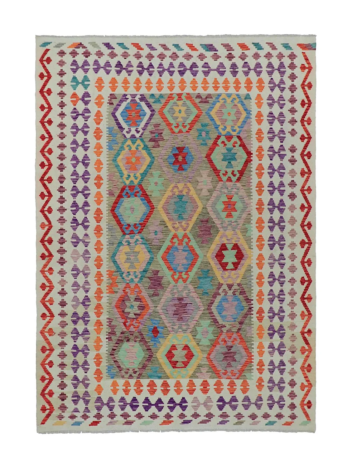 Orientalisk Matta - Vegi Kelim Hand Woven - 175 x 245 cm