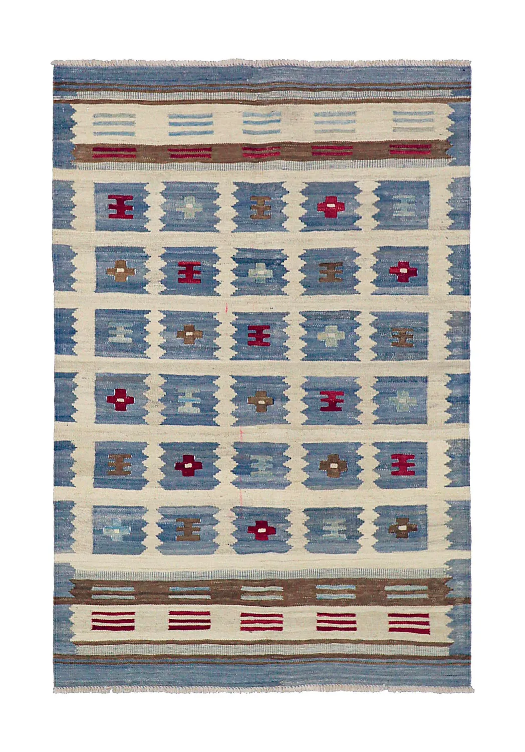Orientalisk Matta - Vegi Kelim Hand Woven - 98 x 151 cm