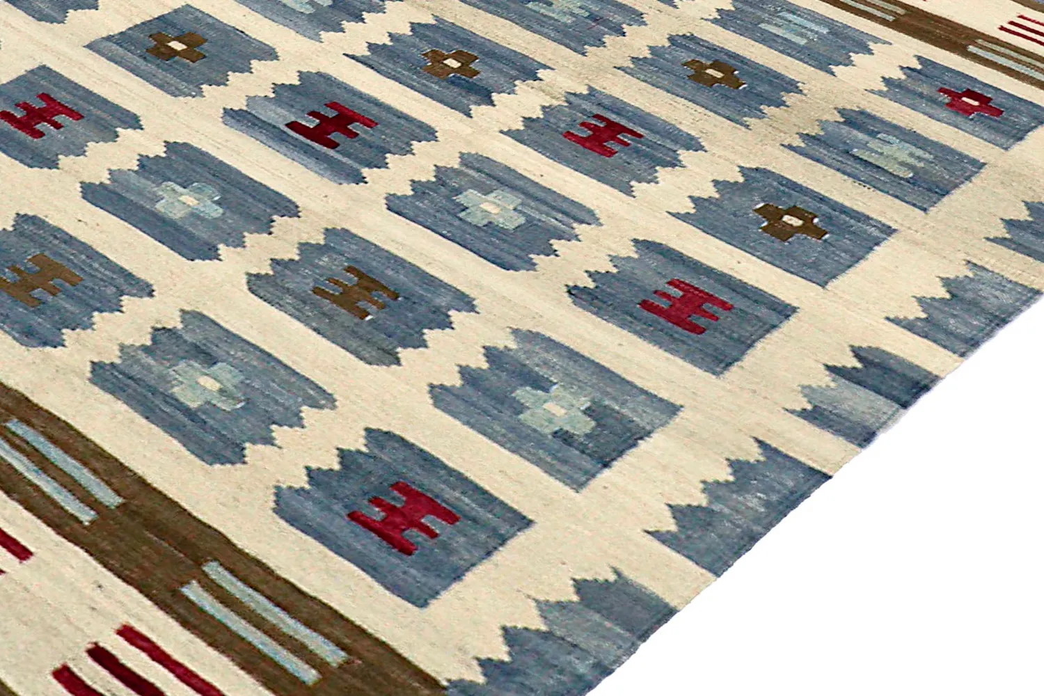 Orientalisk Matta - Vegi Kelim Hand Woven - 100 x 148 cm
