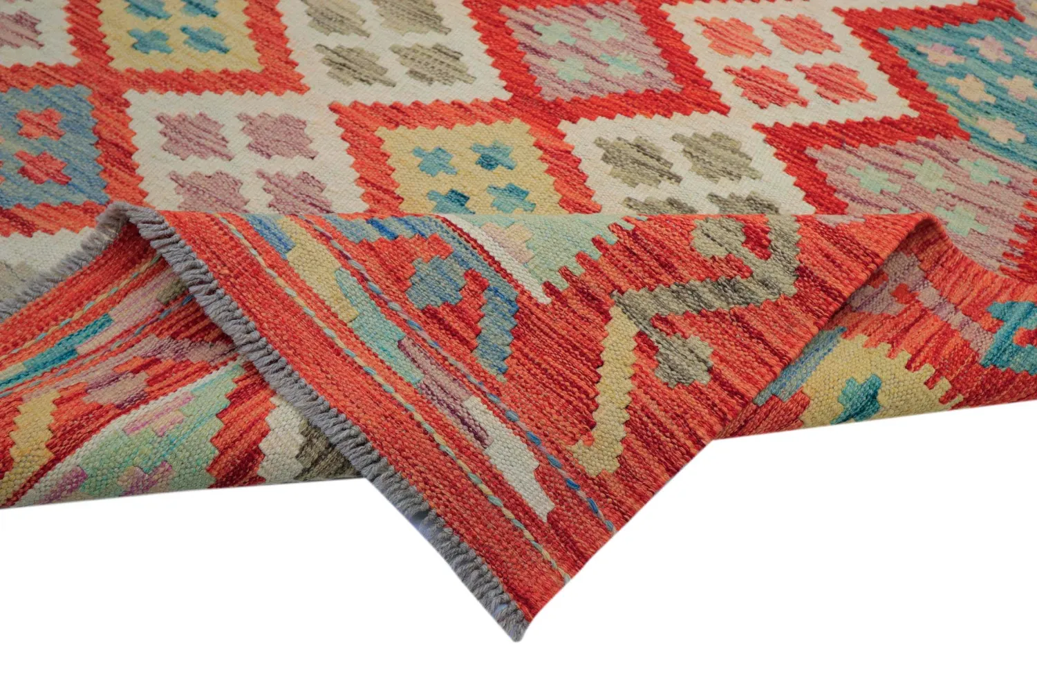 Orientalisk Matta - Vegi Kelim Hand Woven - 174 x 250 cm
