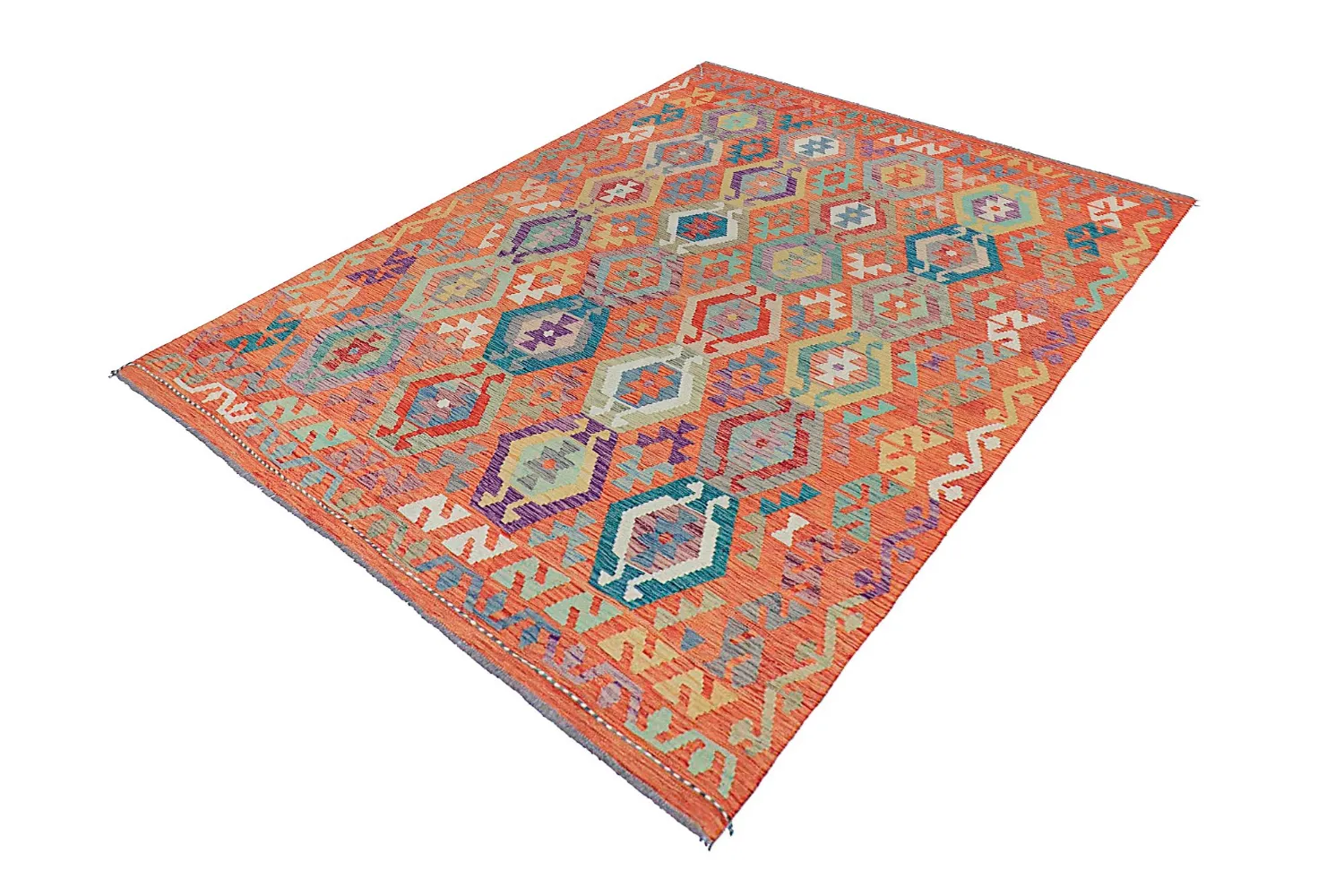 Orientalisk Matta - Vegi Kelim Hand Woven - 183 x 240 cm