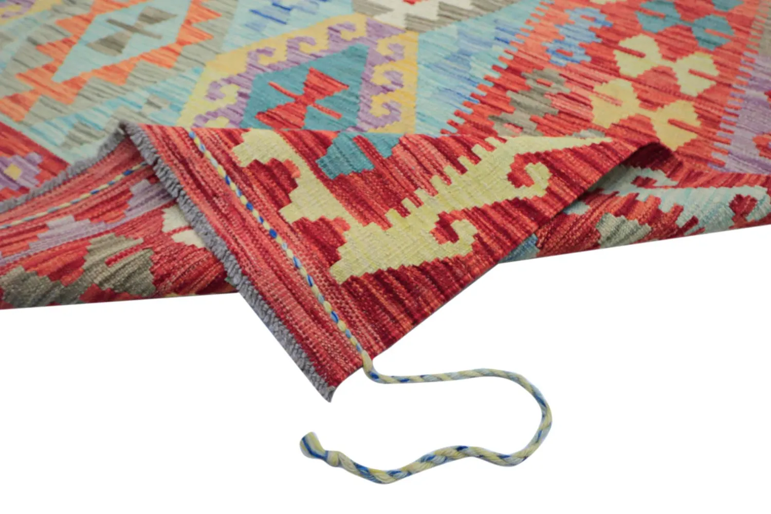 Orientalisk Matta - Vegi Kelim Hand Woven - 199 x 295 cm