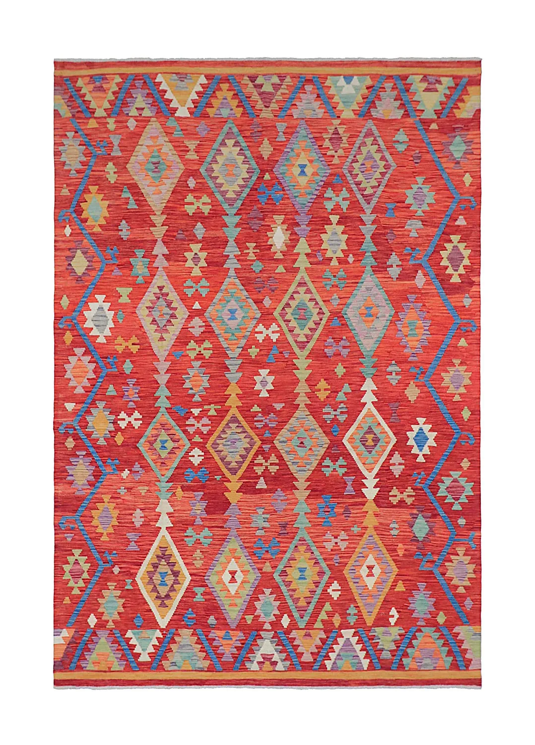 Orientalisk Matta - Vegi Kelim Hand Woven - 201 x 300 cm