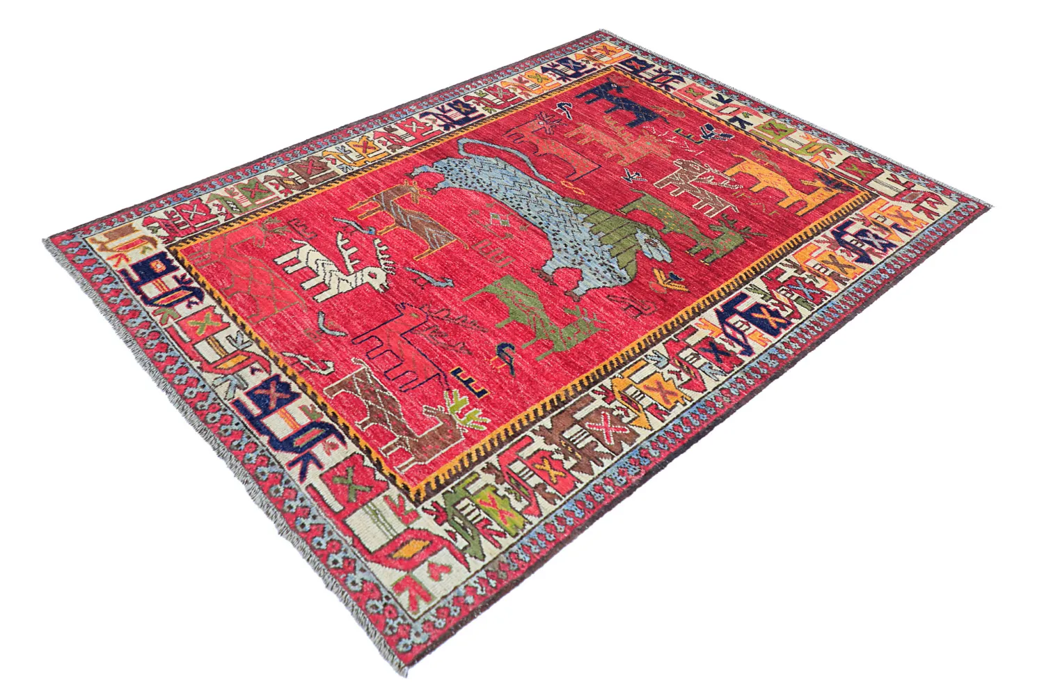 Orientalisk Matta - Tribal Hand Knotted - 148 x 199 cm