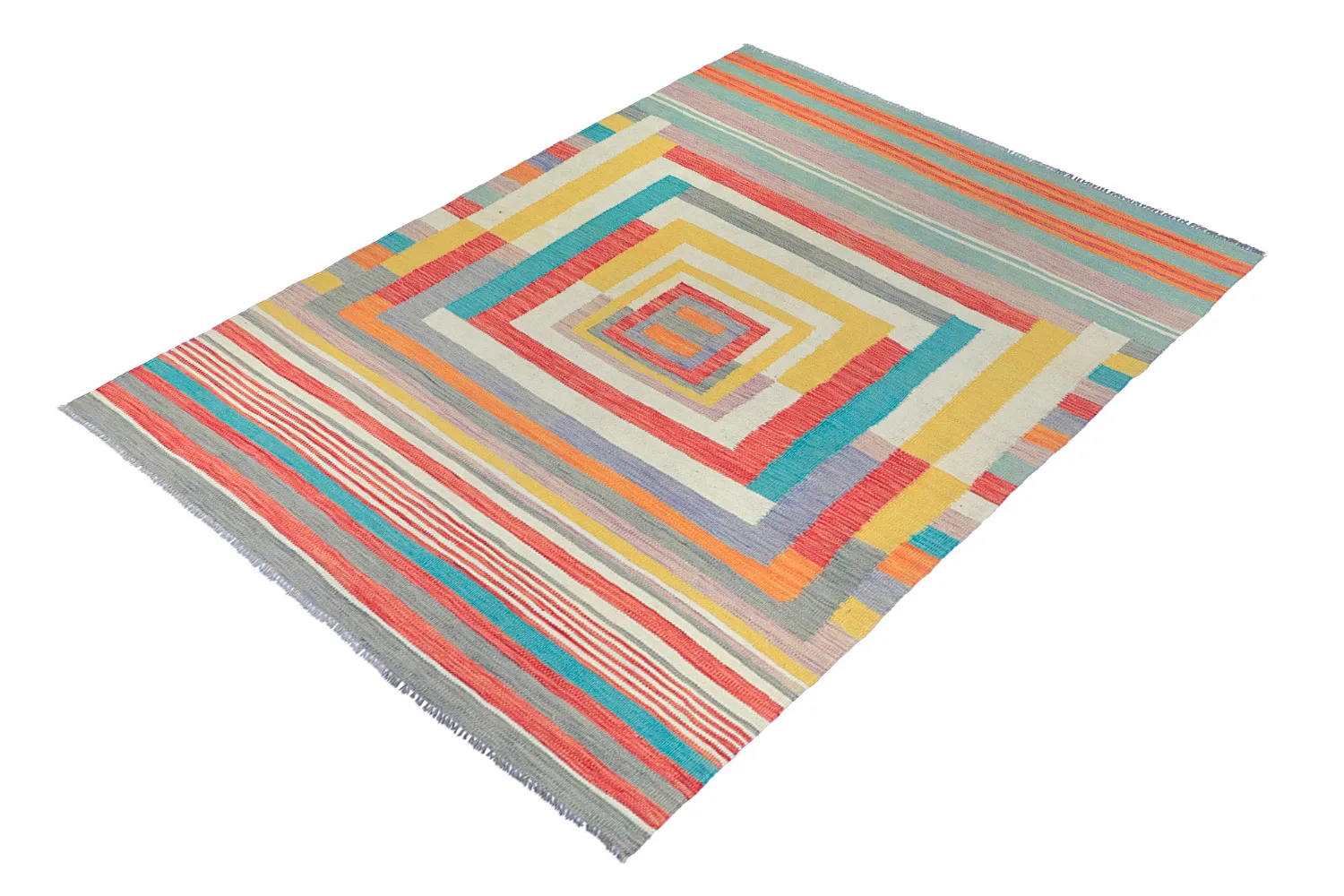 Orientalisk Matta - Kelim Hand Woven - 151 x 202 cm
