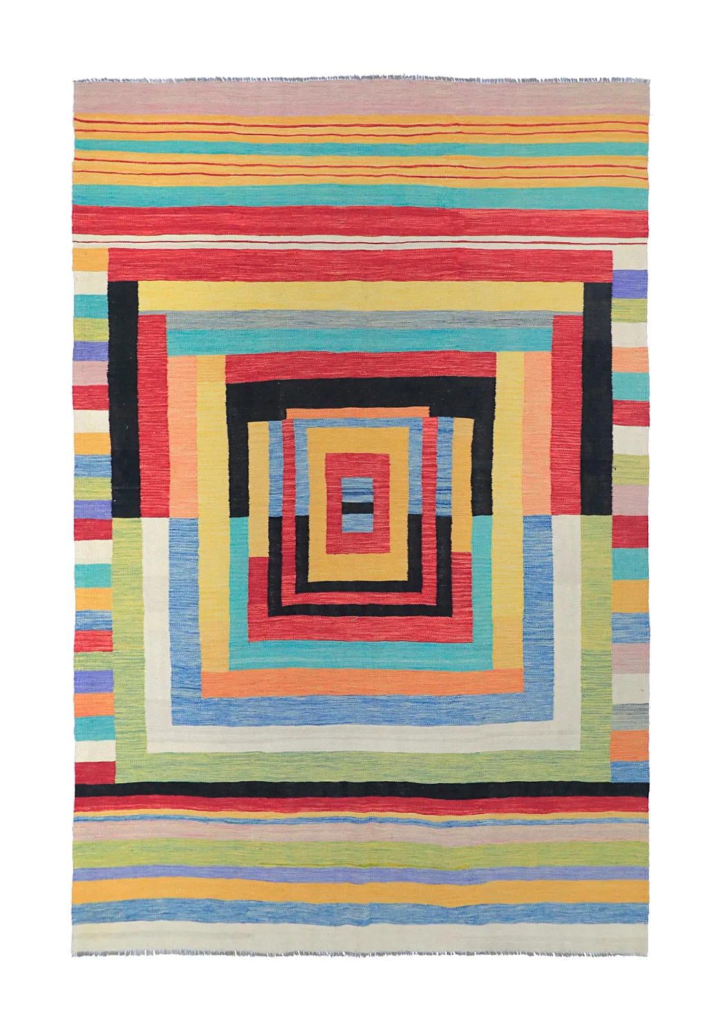 Orientalisk Matta - Kelim Hand Woven - 201 x 299 cm