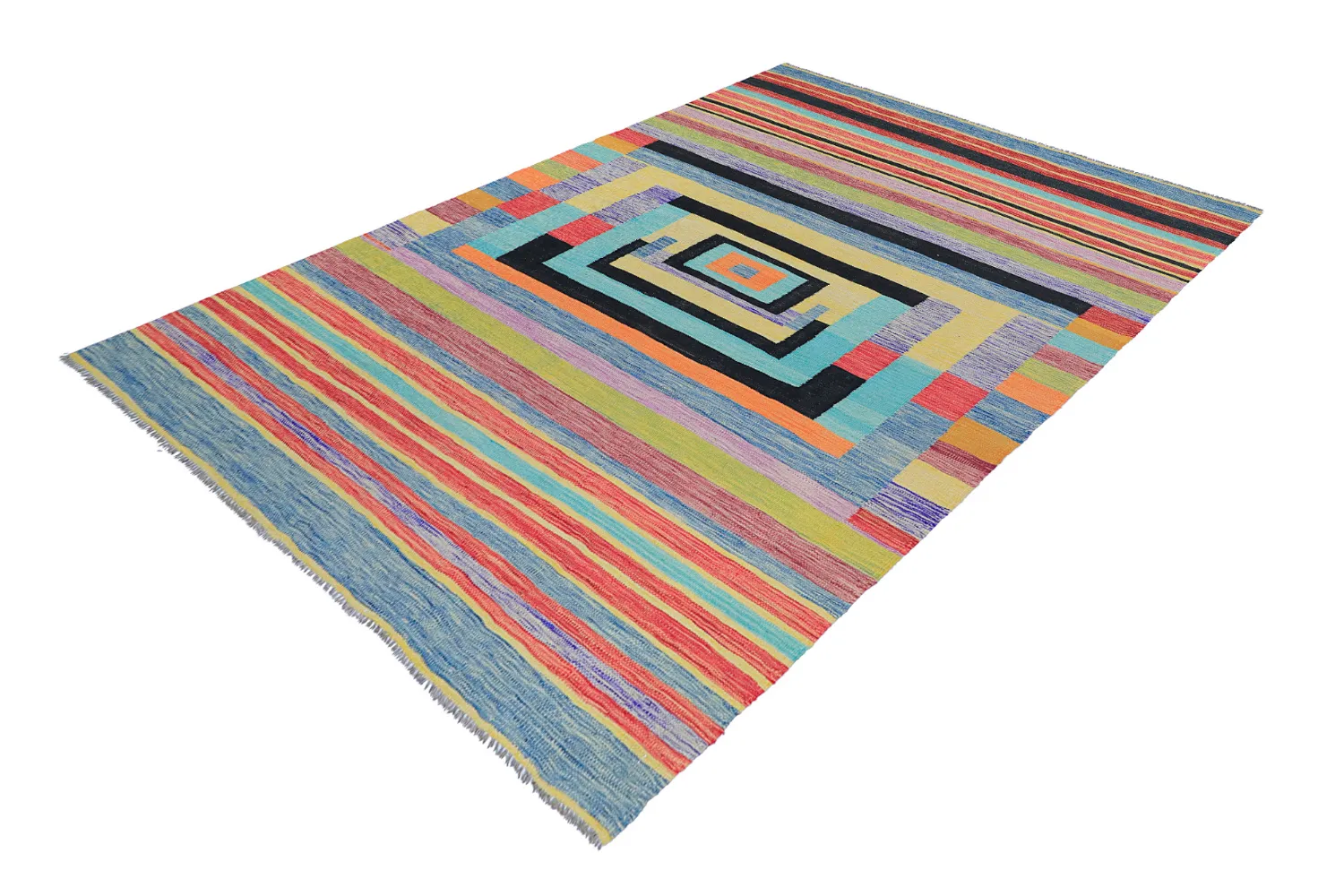 Orientalisk Matta - Kelim Hand Woven - 203 x 299 cm