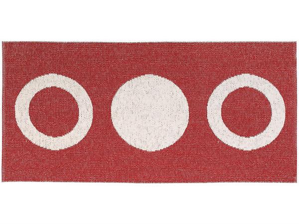 Plastmattor - Horredsmattan Circle (röd) (Storlek: 150 x 150 cm)