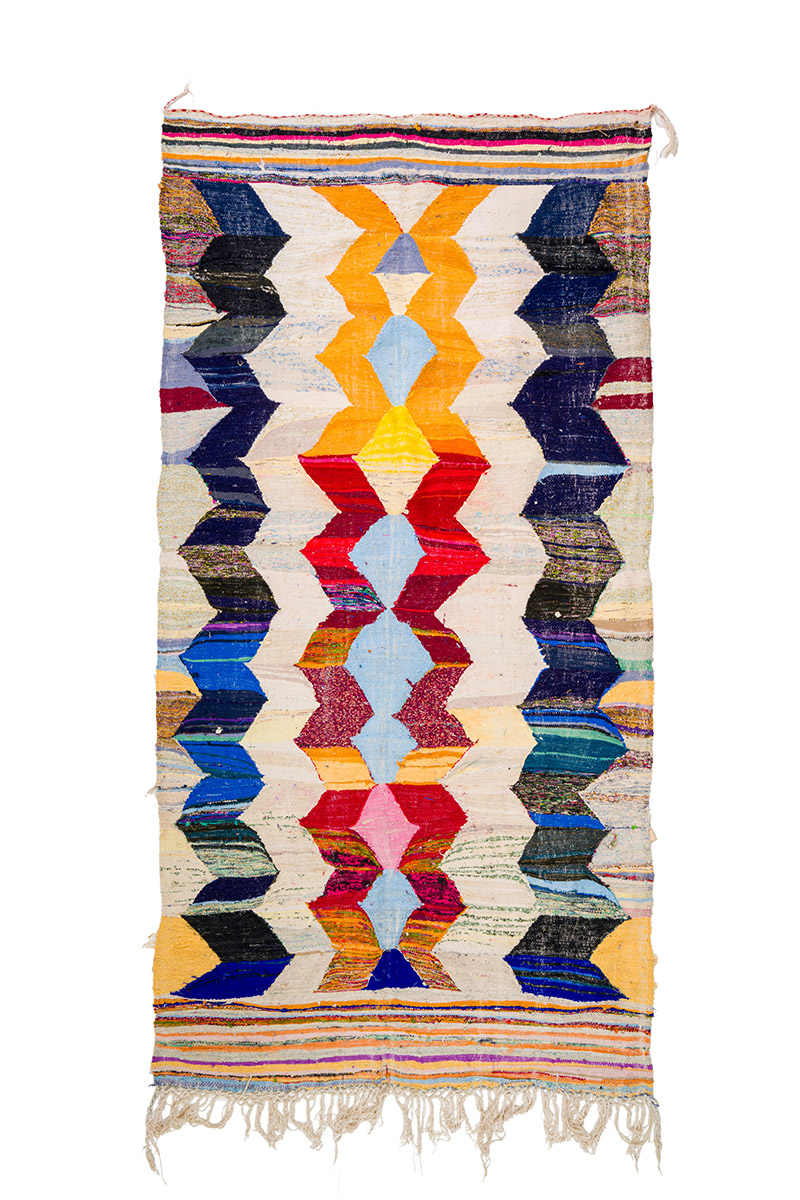 Marockansk Boucherouite-matta 155 x 325 cm (Storlek: 155 x 325 cm)