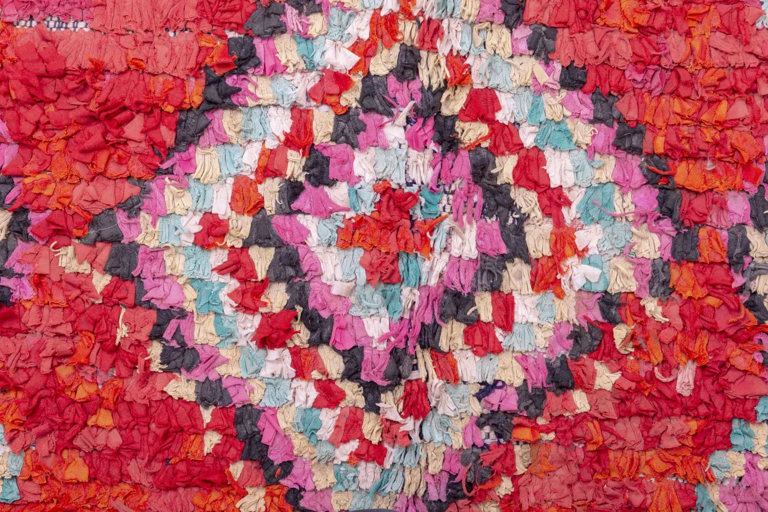 Marockansk Boucherouite-matta 265 x 150 cm