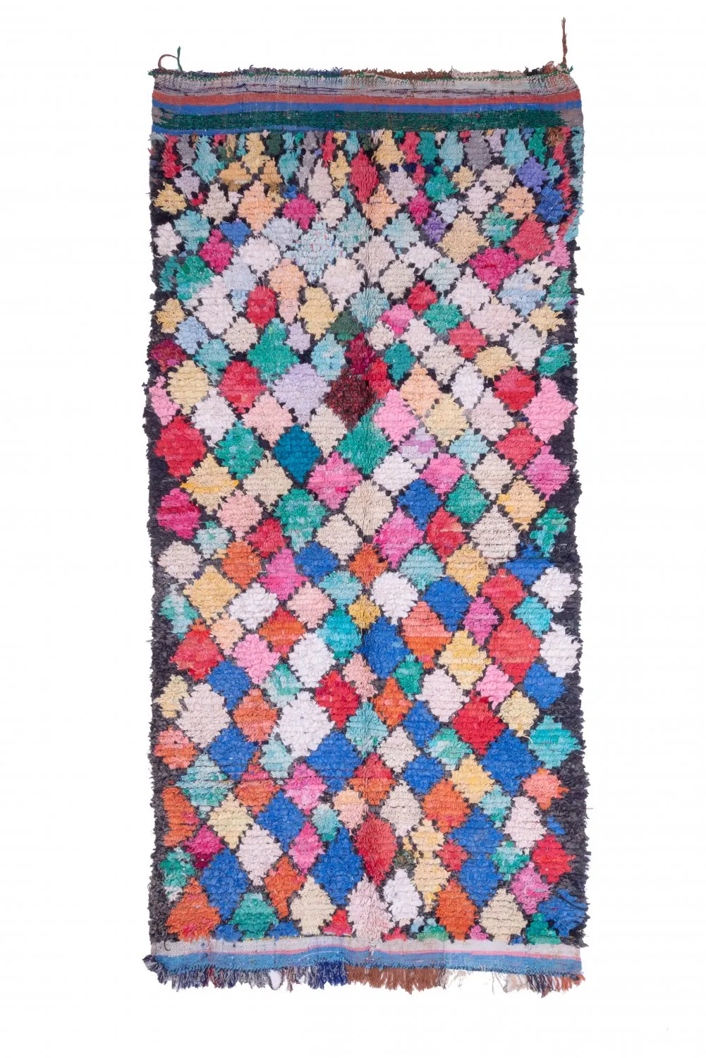 Marockansk Boucherouite-matta 325 x 160 cm
