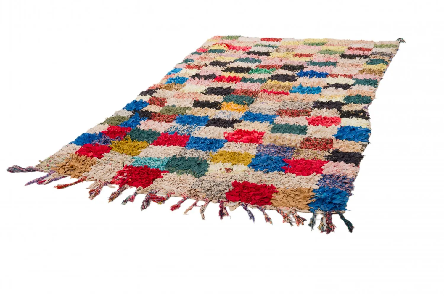 Marockansk Boucherouite-matta 280 x 155 cm