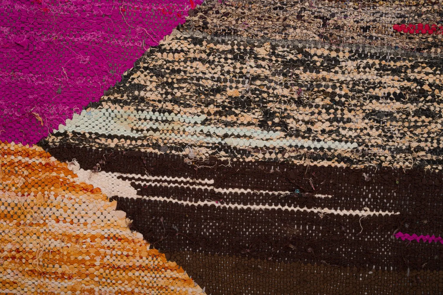Marockansk Boucherouite-matta 130 x 275 cm