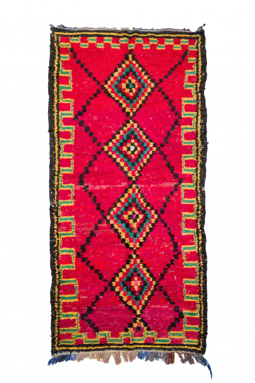 Marockansk Boucherouite-matta 340 x 165 cm