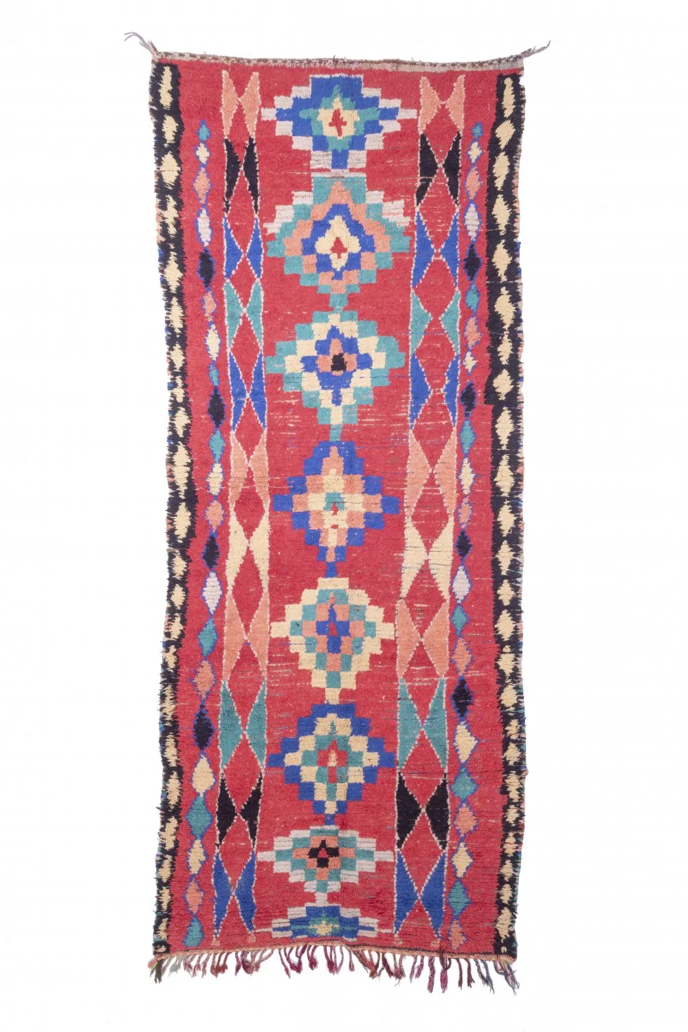 Marockansk Boucherouite-matta 365 x 145 cm