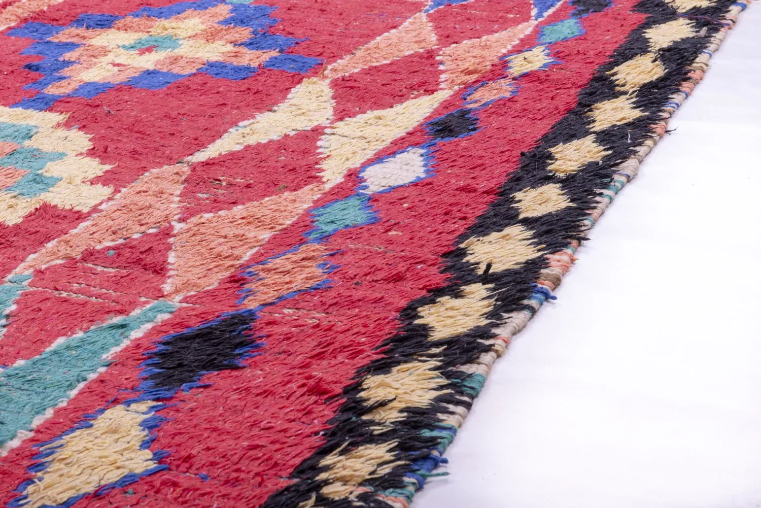 Marockansk Boucherouite-matta 365 x 145 cm