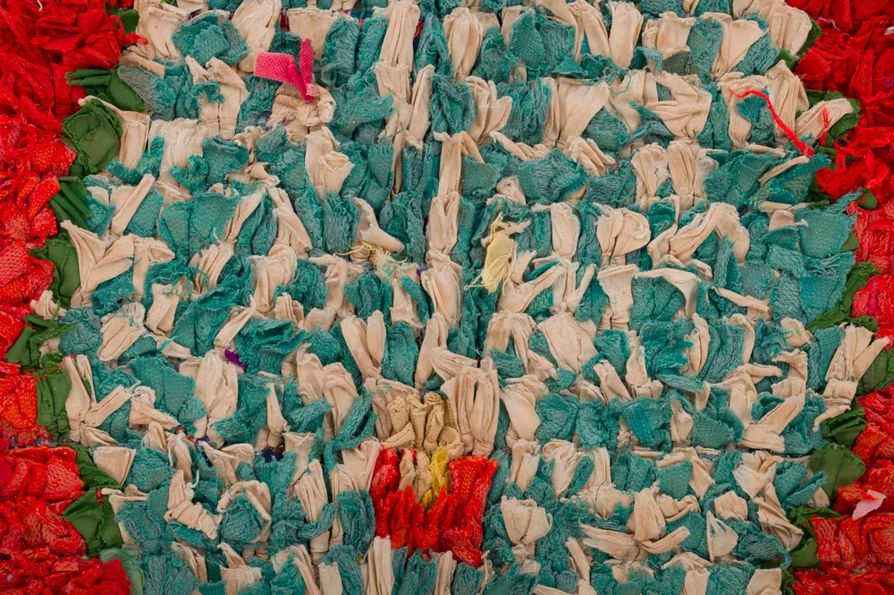 Marockansk Boucherouite-matta 290 x 150 cm