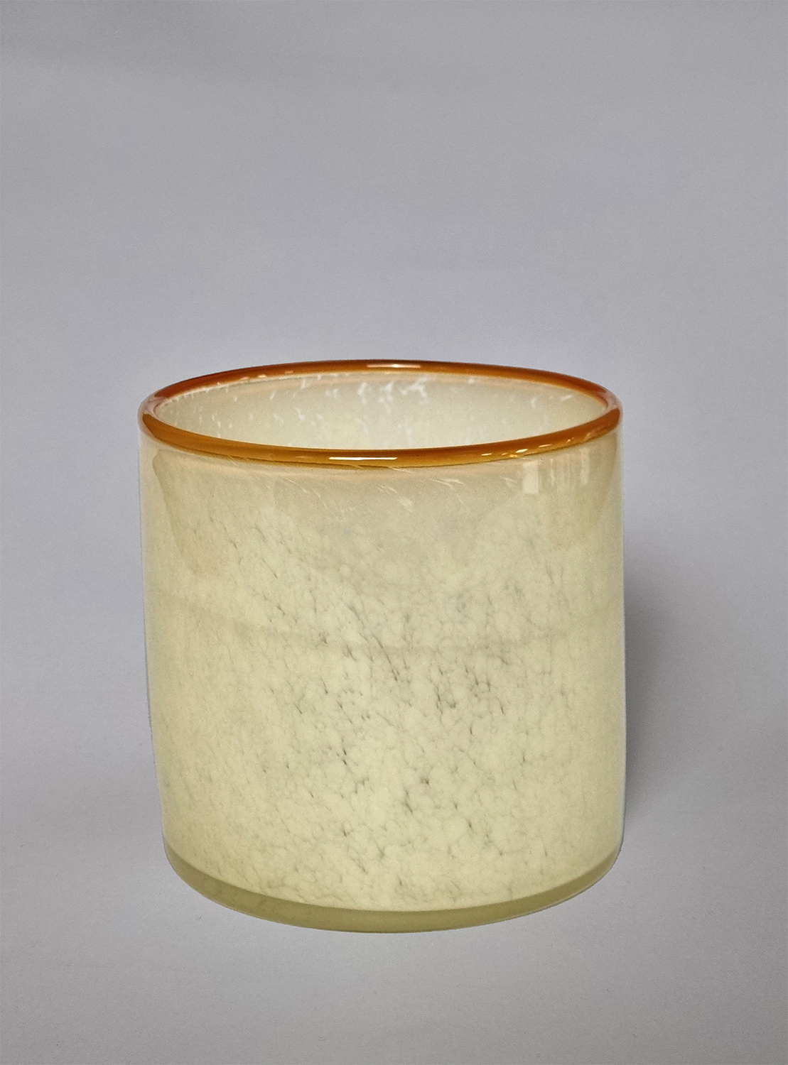 Ljuslykta M - Harmony (beige/amber) (Storlek: 10 x 10 cm)