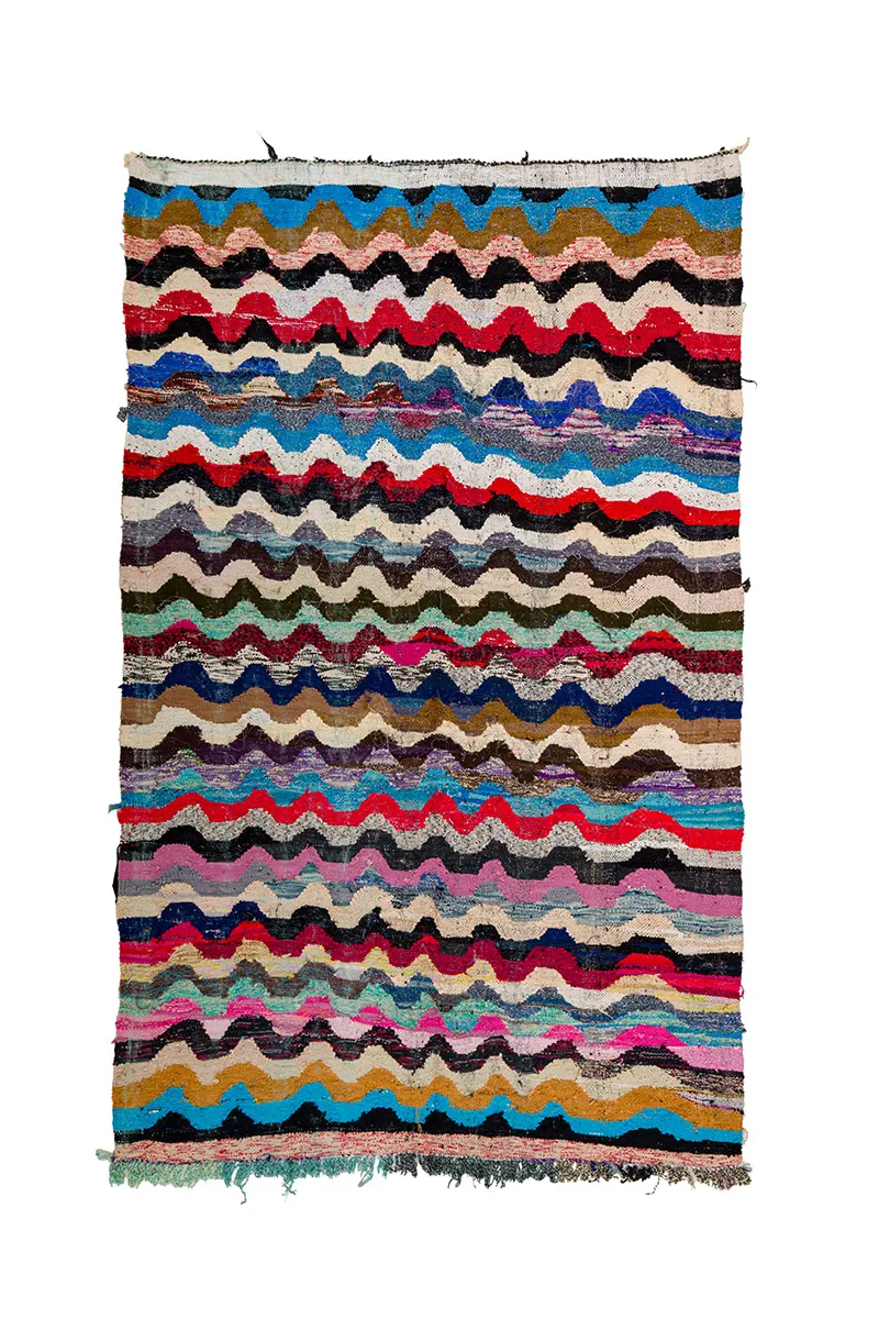 Marockansk Boucherouite-matta 170 x 270 cm