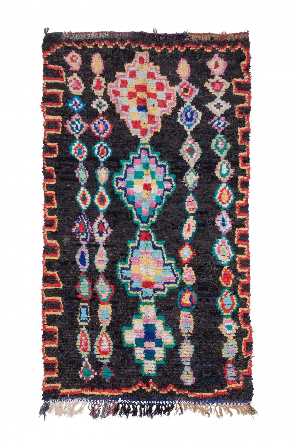 Marockansk Boucherouite-matta 265 x 145 cm