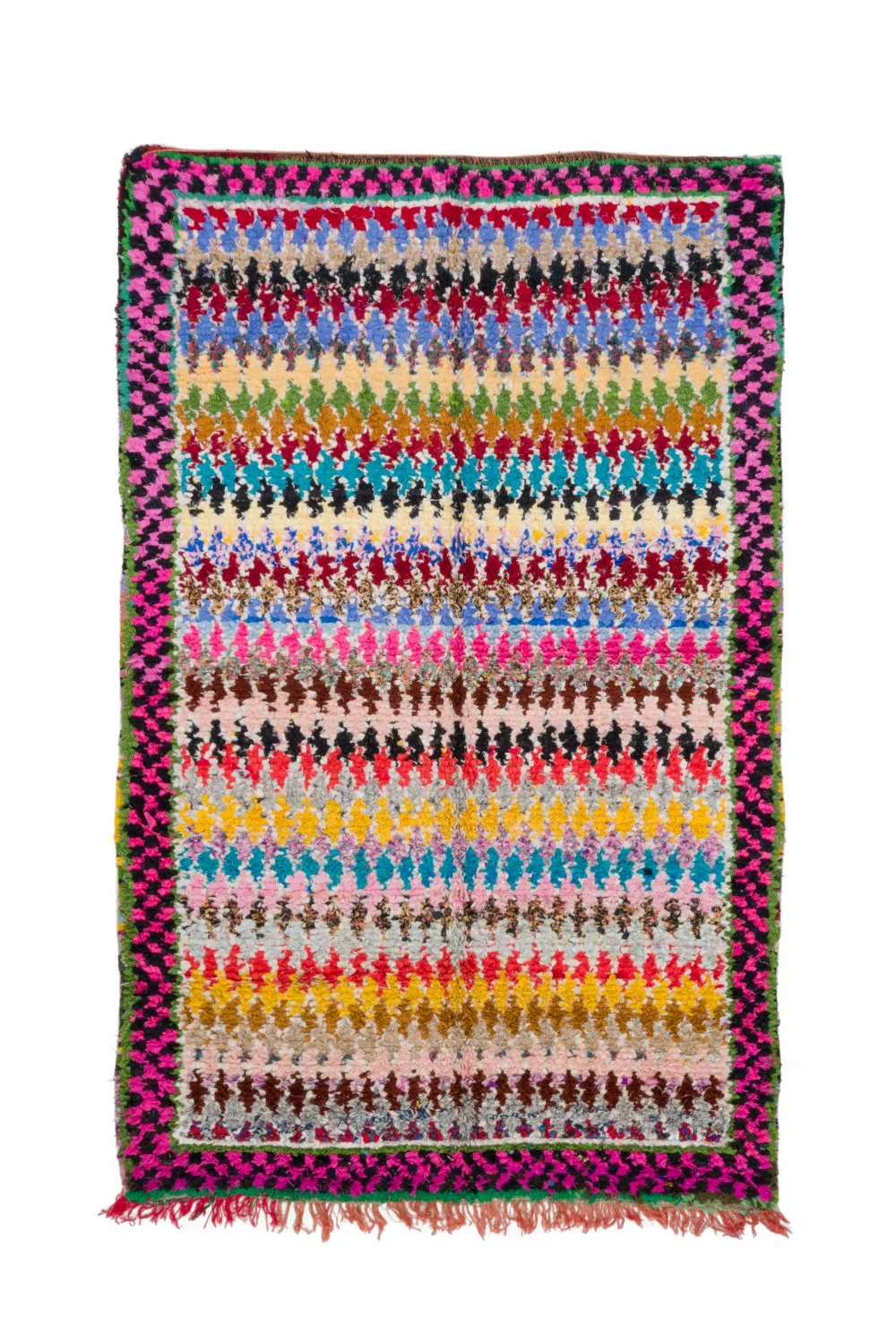 Marockansk Boucherouite-matta 250 x 160 cm