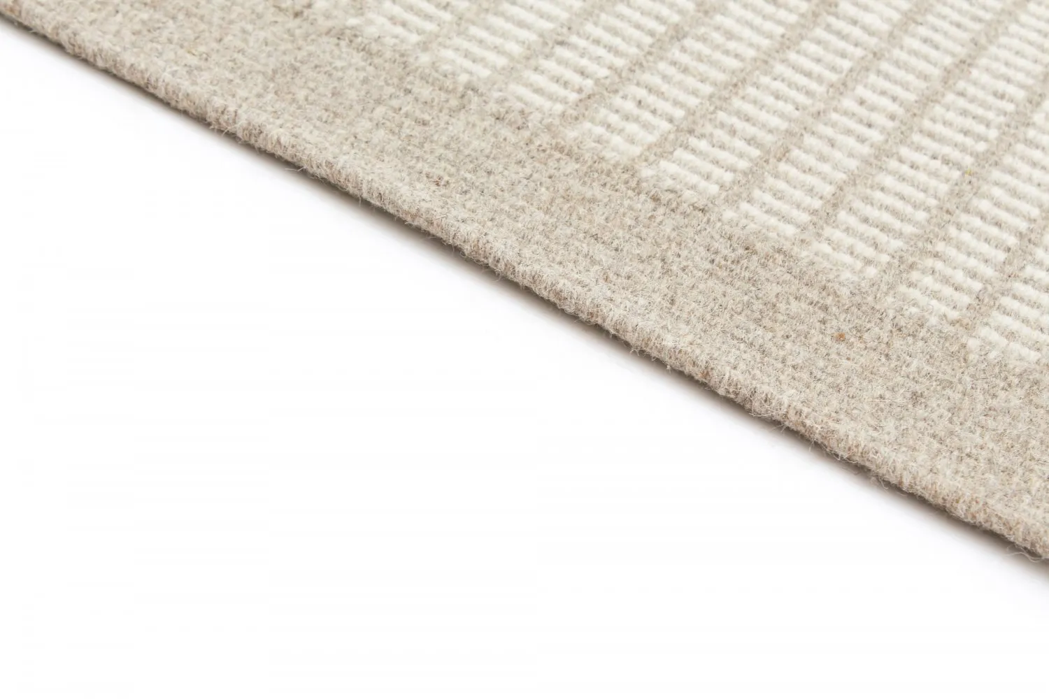 Ullmatta - Luxor (beige/vit)