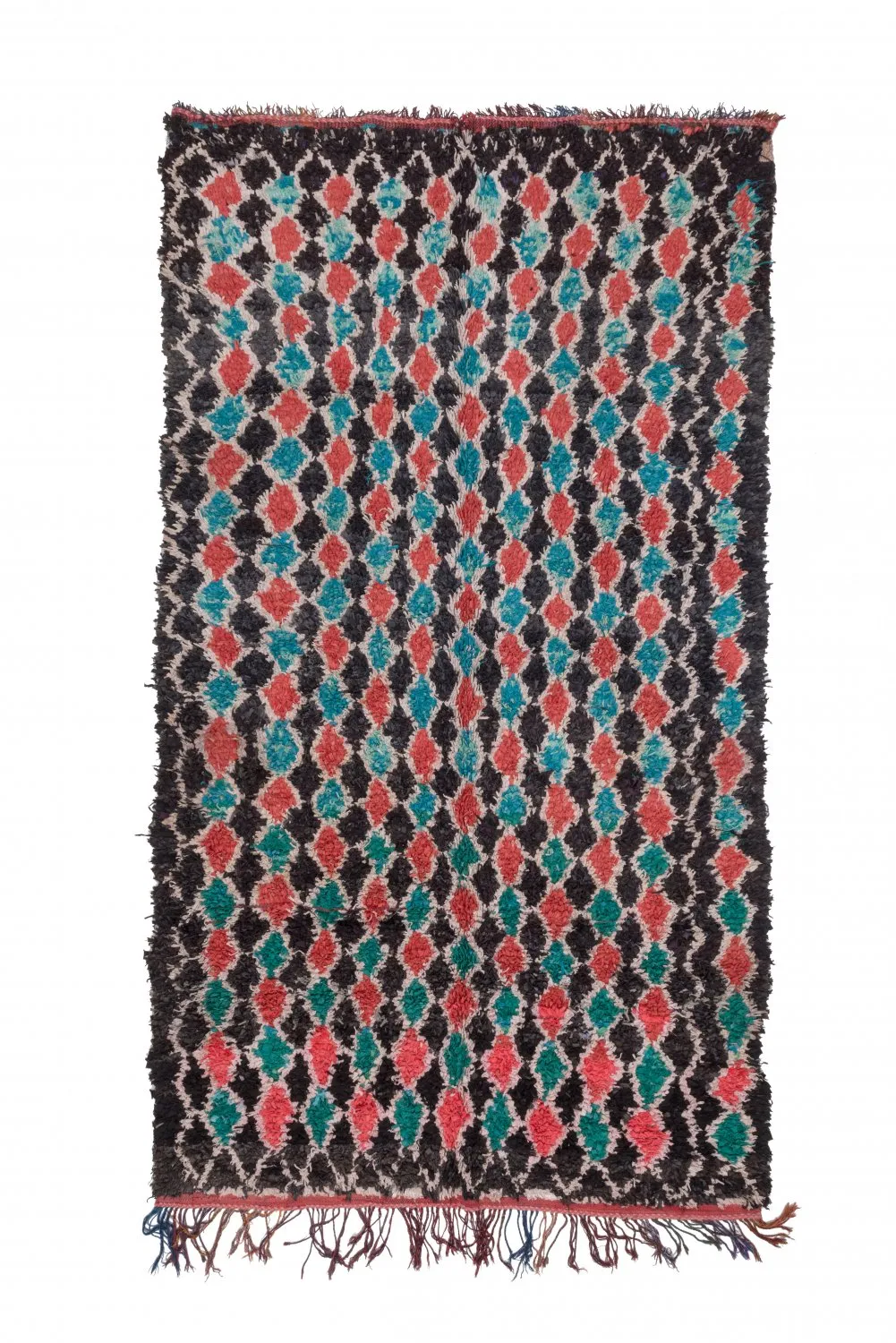 Marockansk Boucherouite-matta 395 x 180 cm
