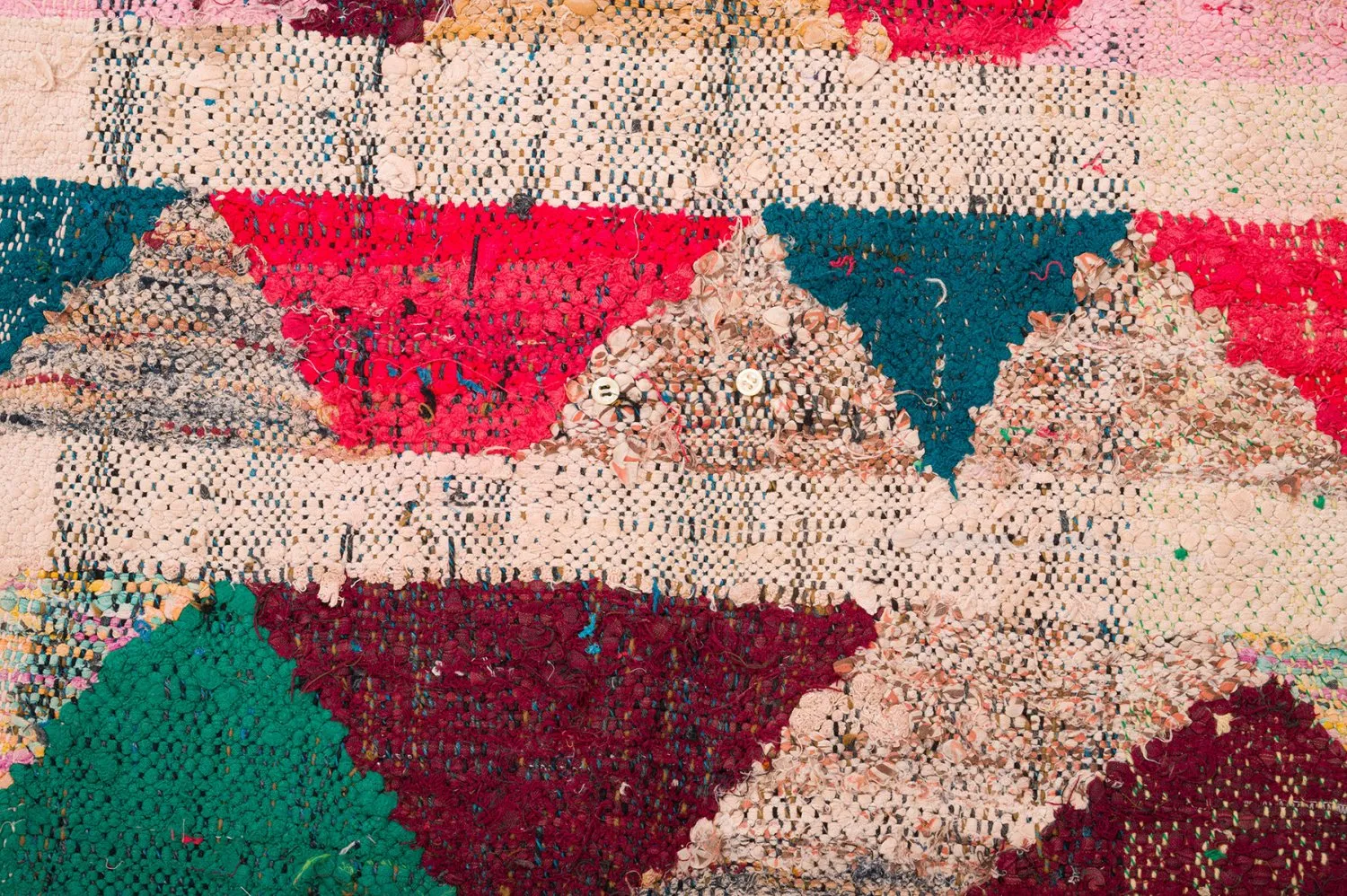 Marockansk Boucherouite-matta 145 x 330 cm