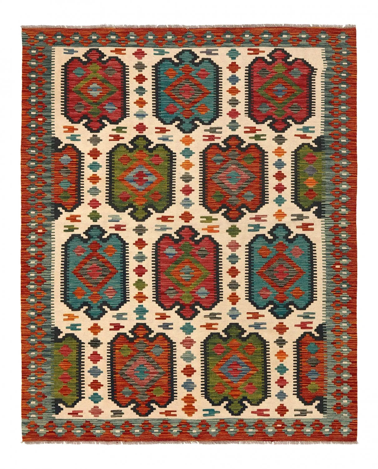 Orientalisk kelimmatta 191 x 155 cm