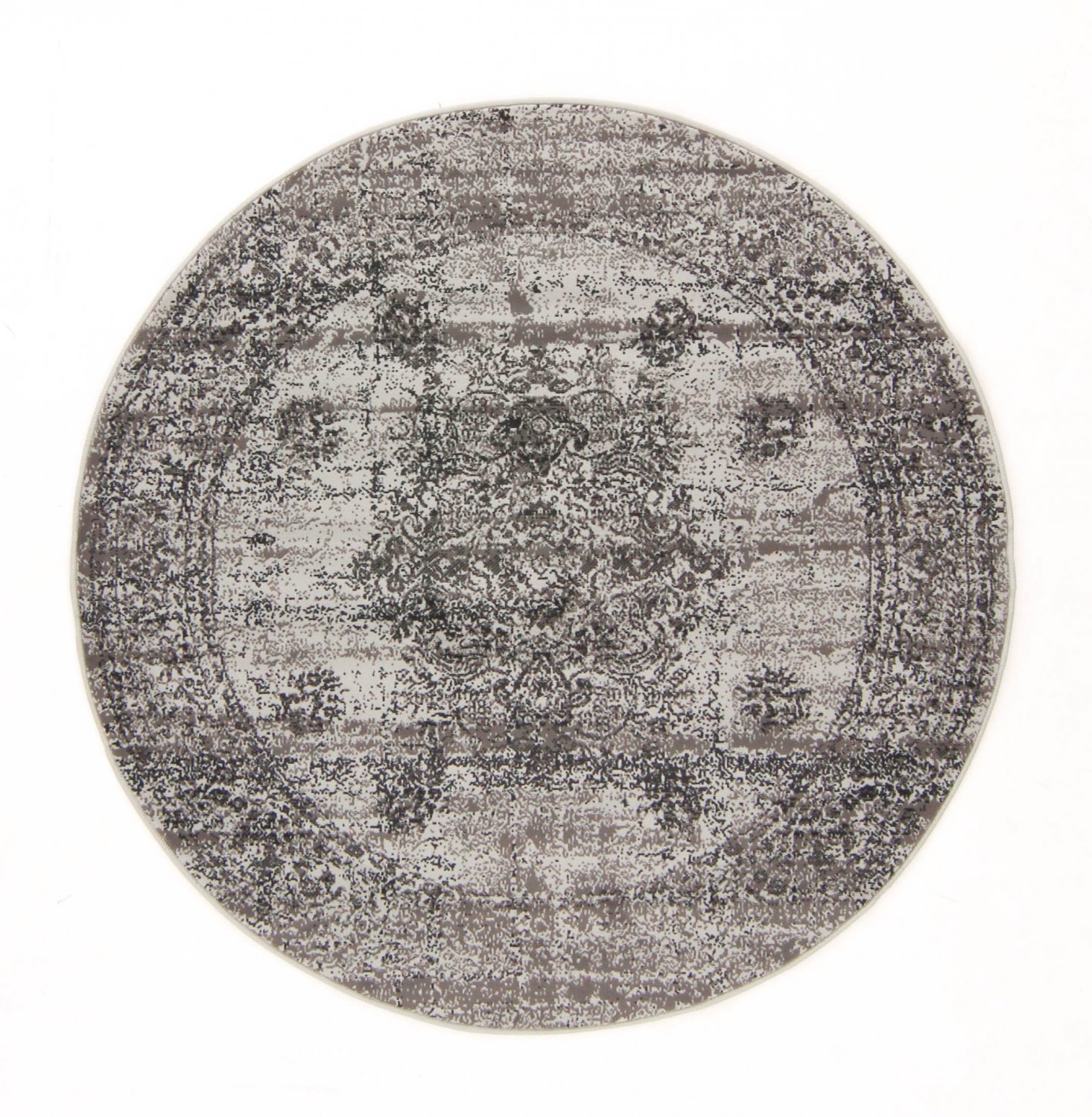 Rund matta - Peking Royal (grå)