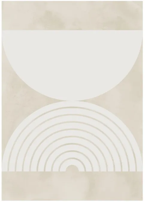 Wiltonmatta - Pau (beige/vit)