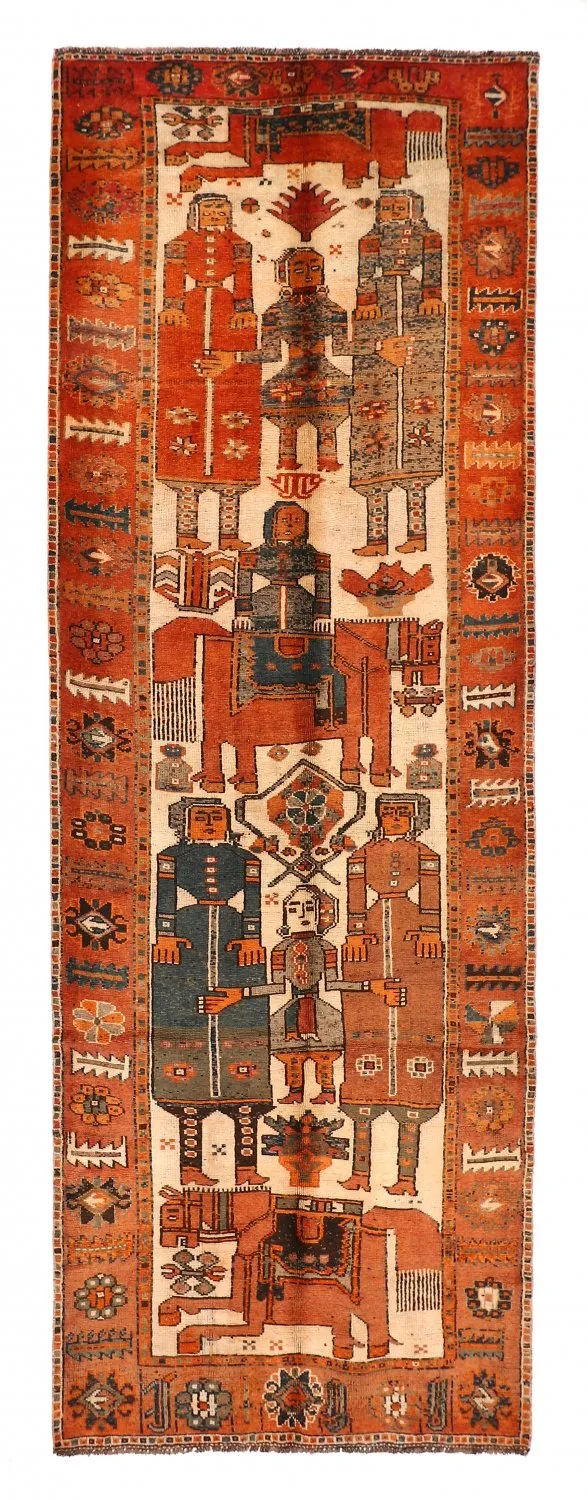 Orientalisk matta Hamedan 405 x 138 cm