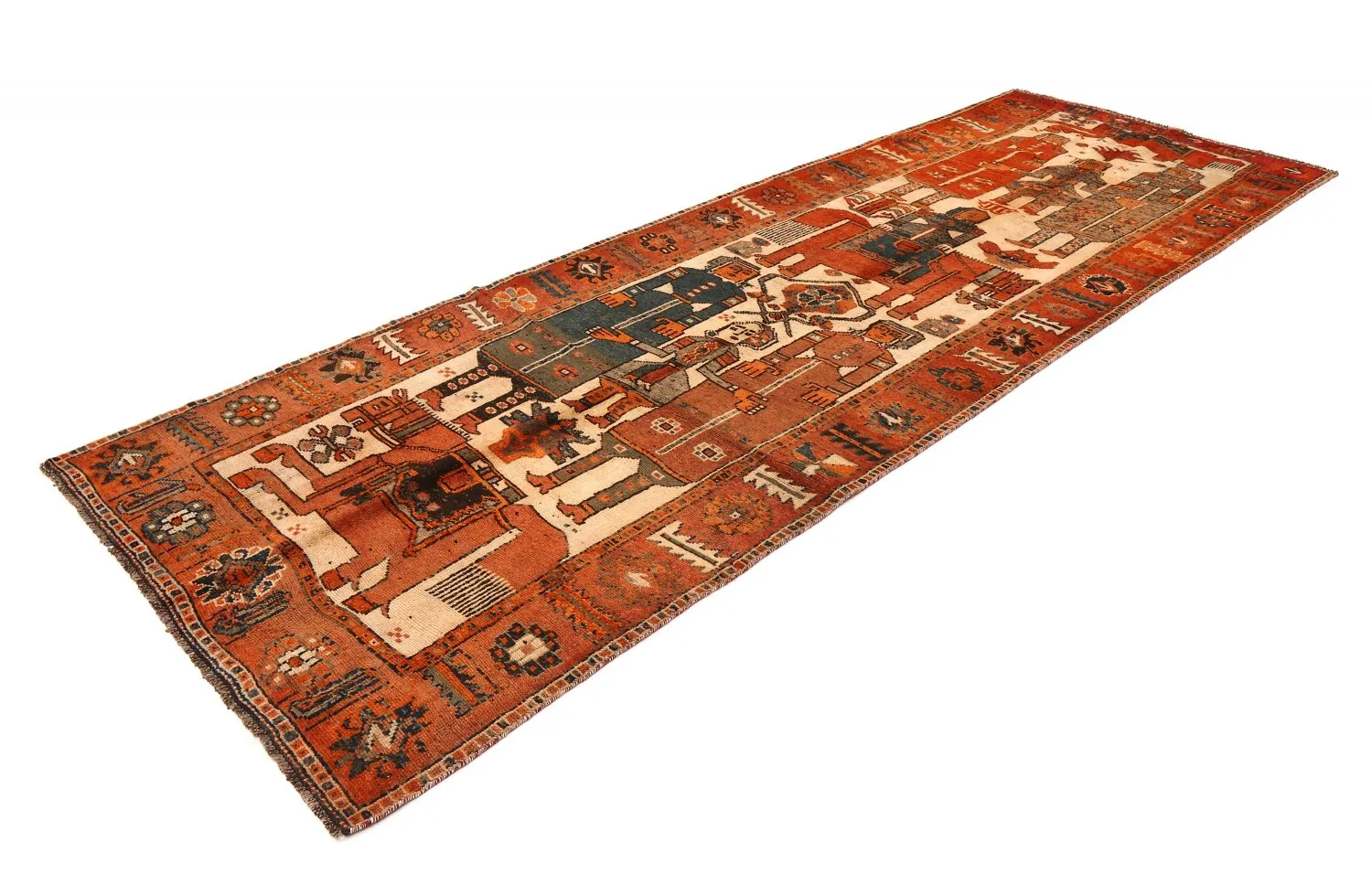 Orientalisk matta Hamedan 405 x 138 cm
