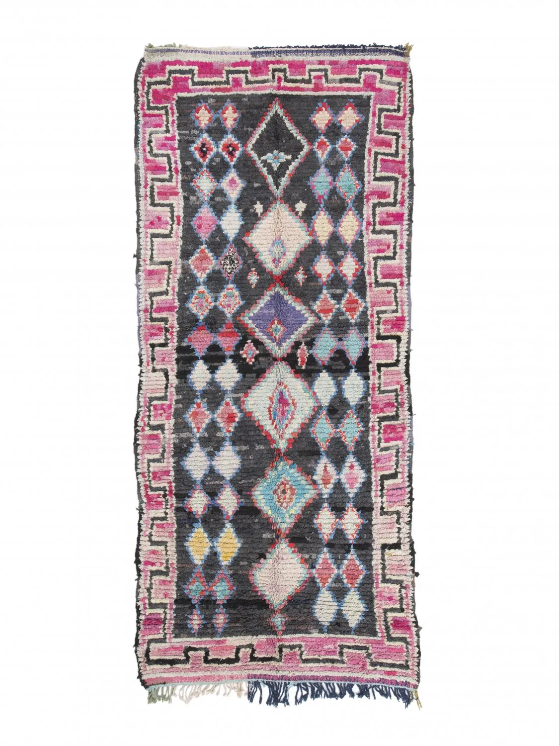 Marockansk Boucherouite-matta 310 x 130 cm