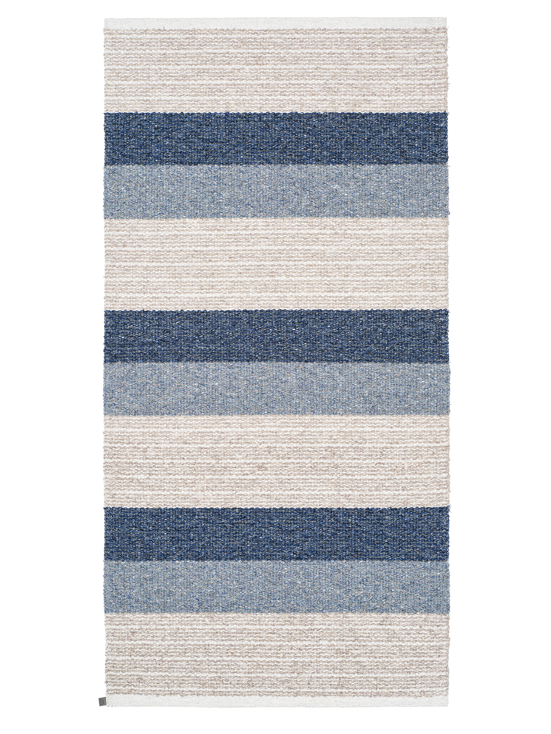 Plast- och Garnmattor - Horredsmattan Myra mix (blå) (Storlek: 70 x 140 cm)