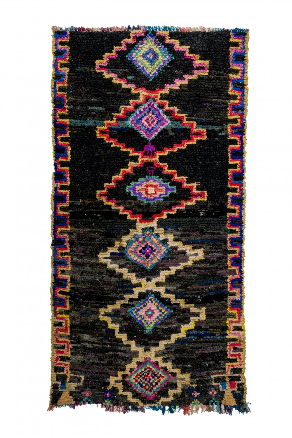 Marockansk Boucherouite-matta 275 x 145 cm
