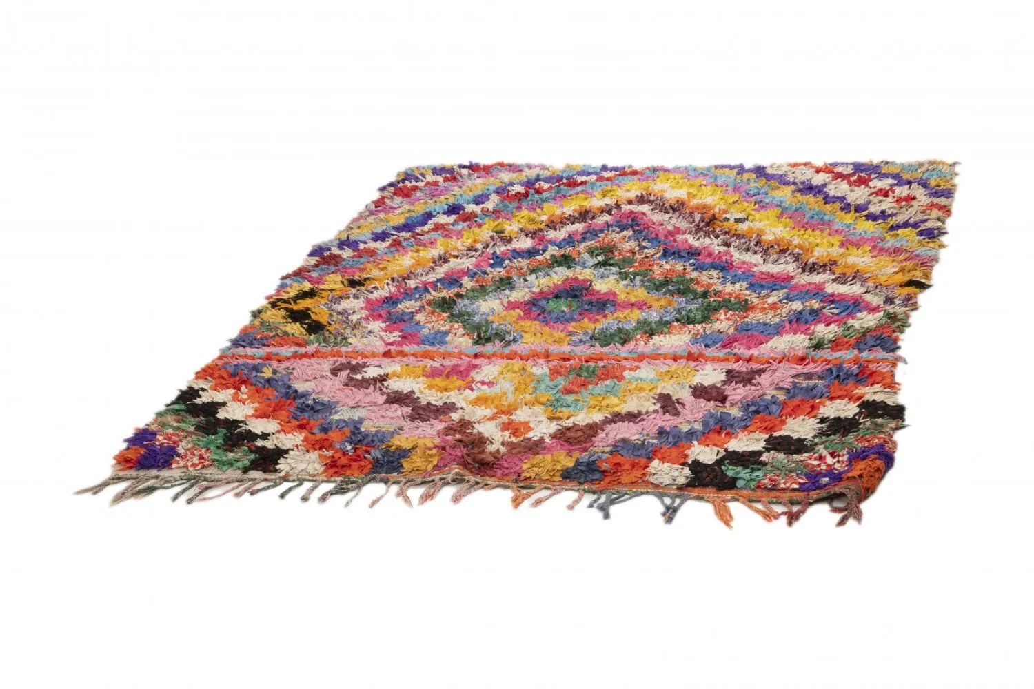 Marockansk Boucherouite-matta 215 x 170 cm