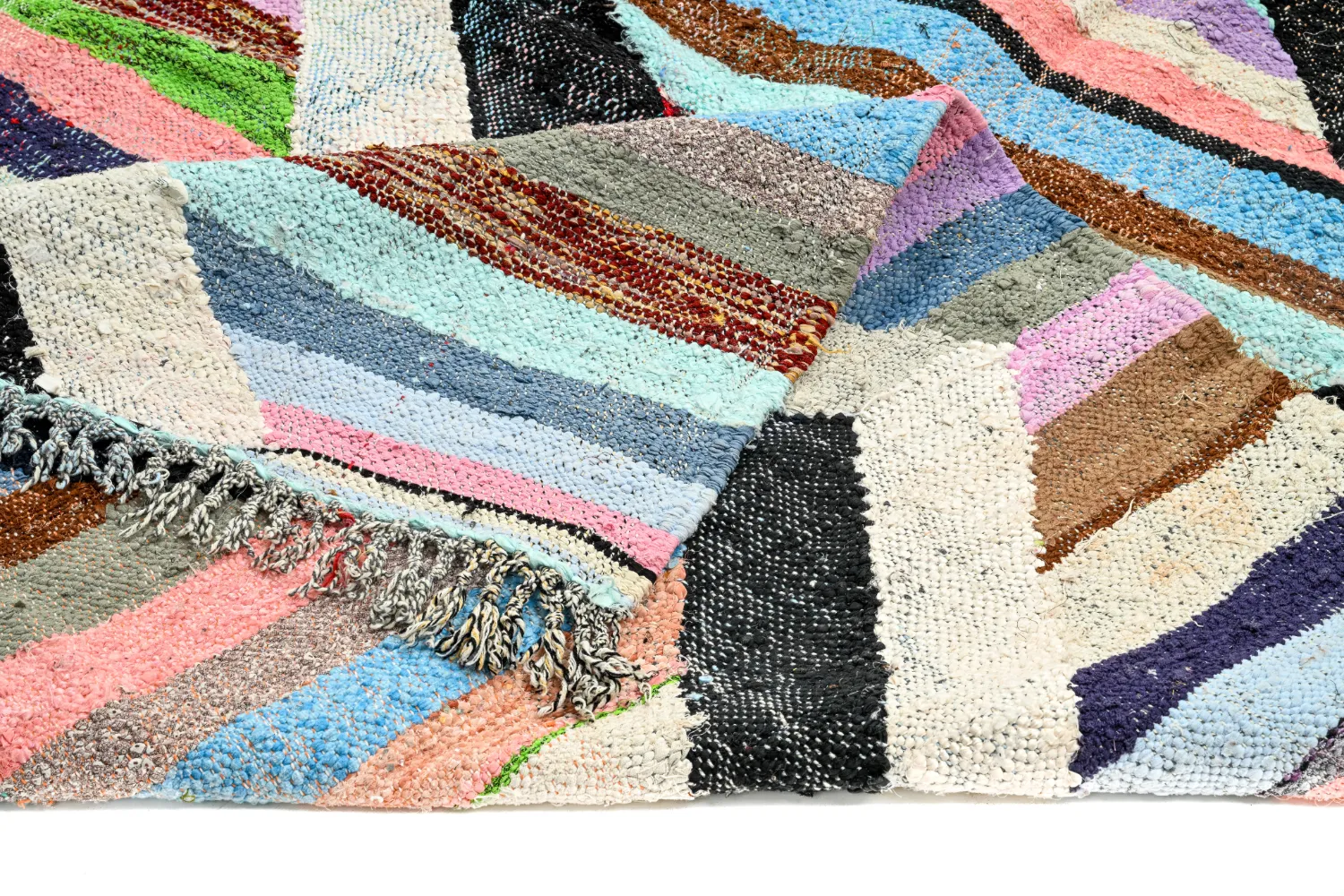 Marockansk Boucherouite-matta 145 x 245 cm