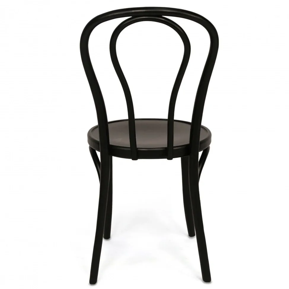 Stol - Bistro (trä/svart) - 2 st