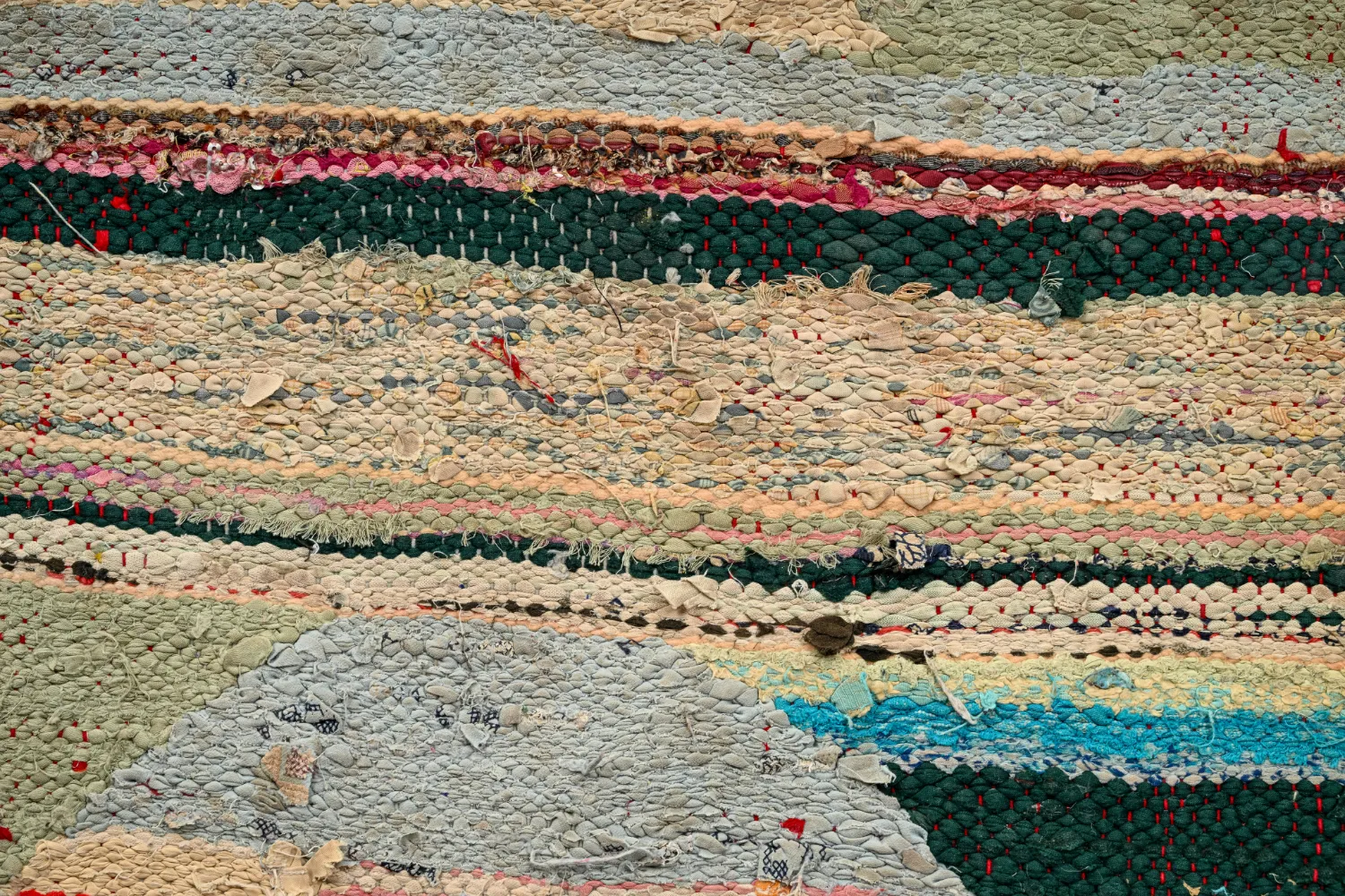 Marockansk Boucherouite-matta 120 x 245 cm