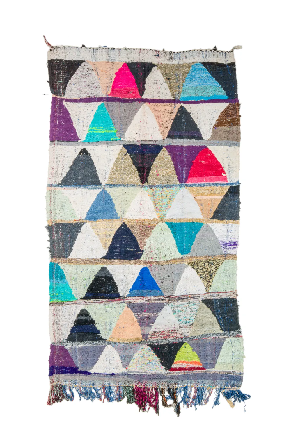 Marockansk Boucherouite-matta 125 x 230 cm