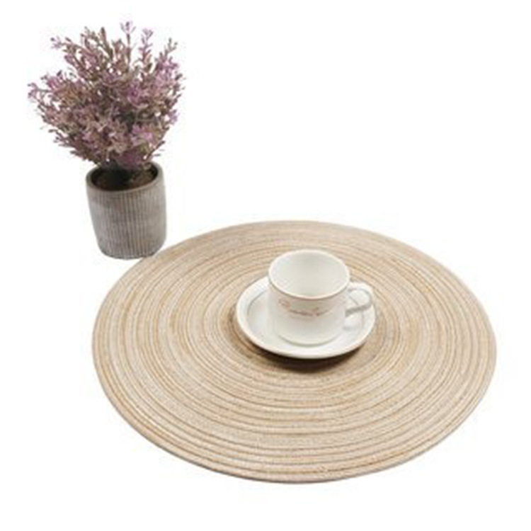 Bordstablett - 2 pack Alba (natur) (Storlek: Rund 38 cm)